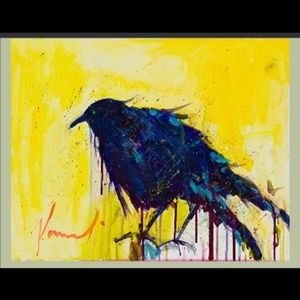 Raven's Call Acrylic on Canvas by Dawn Normali